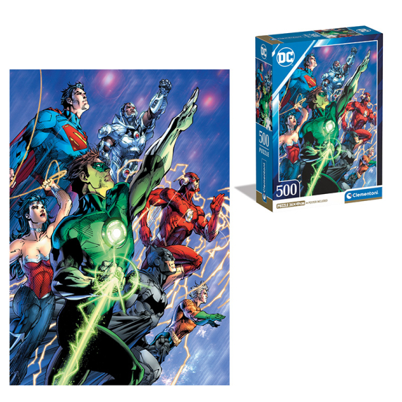 Puzzle 500 dílků DC Comics Compact box                    