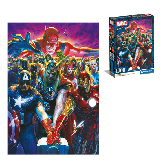 Puzzle 1000 dílků Marvel Avengers - Compact                    