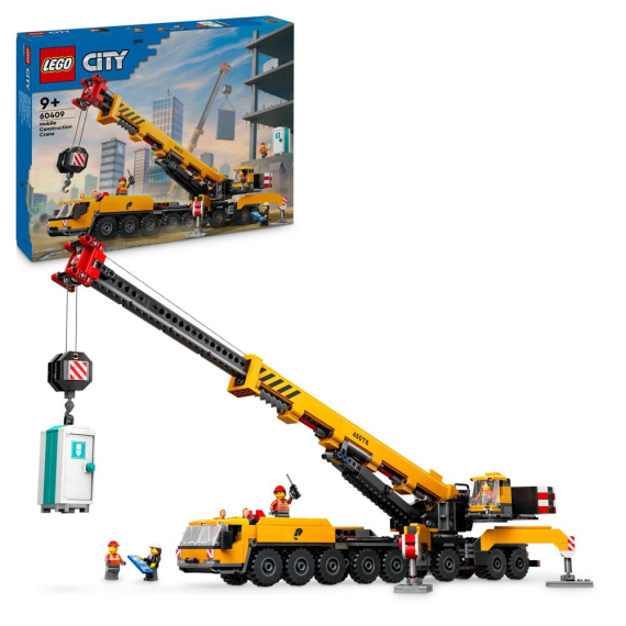 LEGO® City 60409 Žlutý pojízdný stavební jeřáb                    