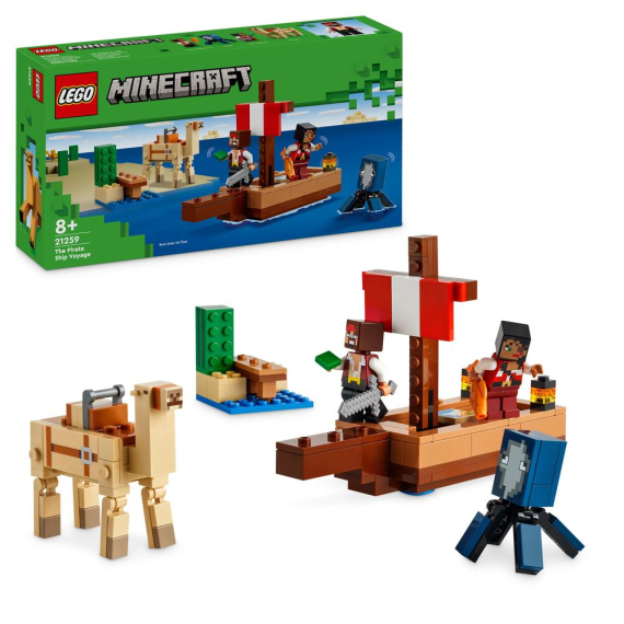 LEGO® Minecraft® 21259 Plavba na pirátské lodi                    