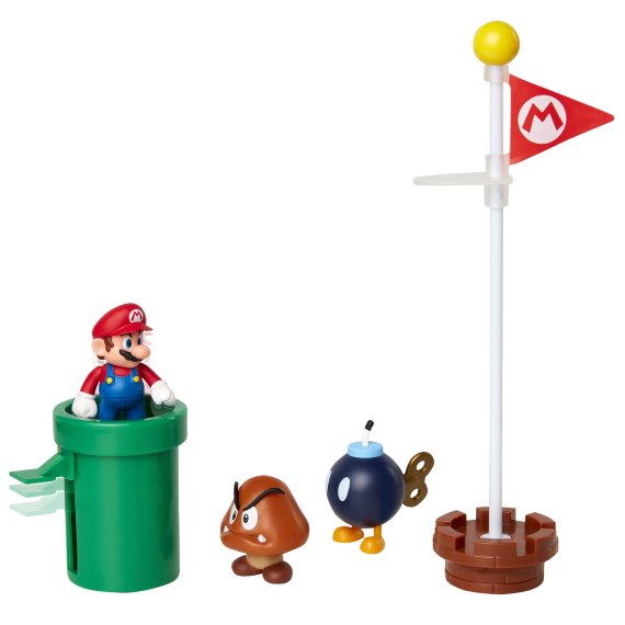 Sada figurek Super Mario 6 cm Acorn plains                    