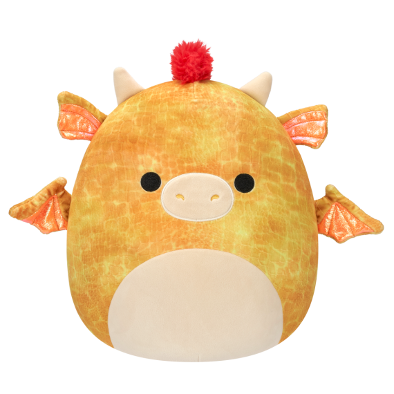 Plyšový mazlíček Squishmallows Zlatý drak - Dieric, 40 cm                    