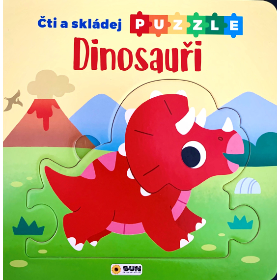 Čti a skládej puzzle - Dinosauři                    