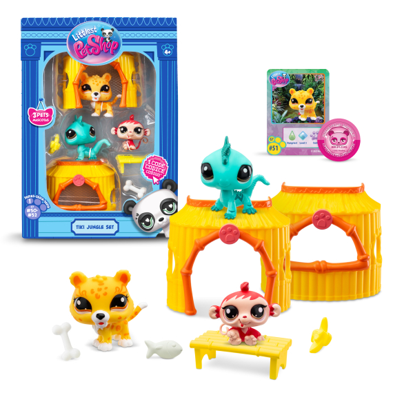 Littlest Pet Shop 3 zvířátka Džungle                    