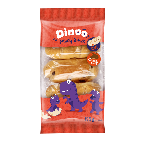 Dinoo Milky Bites 195g B                    