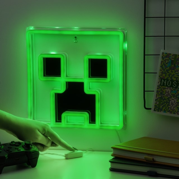 Minecraft neon světlo Creeper                    